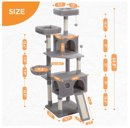 Cat Tree Tower with Scratching Posts Large Cat Scratcher Cat Condo Cat Accessories Pet Beds and Furniture Cat Toys (Random color) - Amado Deals - wholesale and distributors with free shipping in United States Cat Tree Tower with Scratching Posts Large Cat Scratcher Cat Condo Cat Accessories Pet Beds and Furniture Cat Toys (Random color) - Amado Deals - wholesale and distributors with free shipping in United States